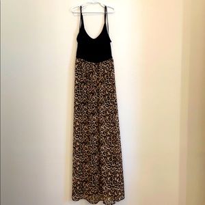 NWOT Forever 21 Maxi Dress Leopard Cheetah